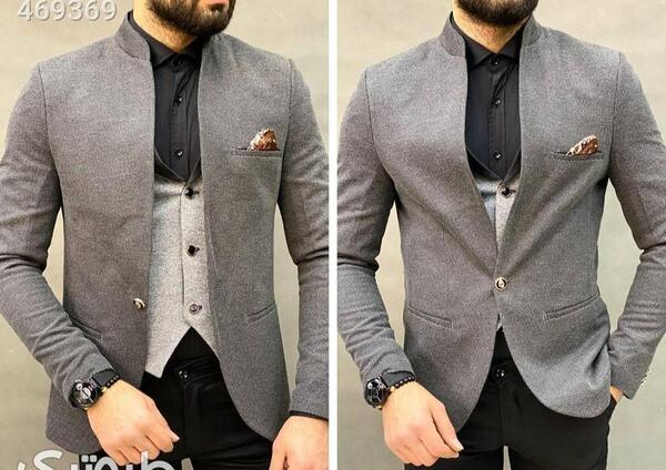 عکس کت شلوار یقه ایستاده