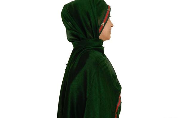 عکس روسری سبز یشمی