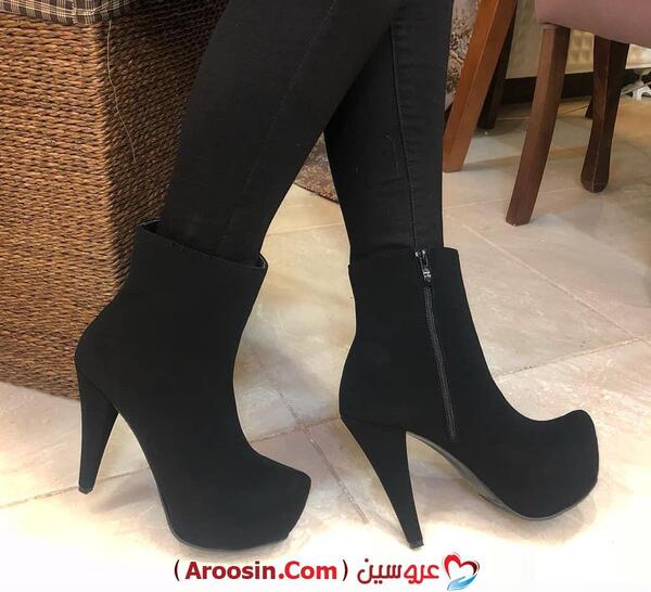 عکس نیم بوت دخترانه شیک مشکی