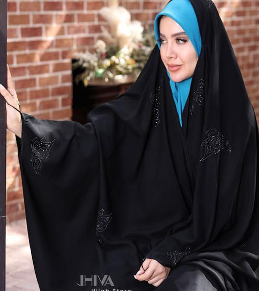 عکس چادر لبنانی نگین دار