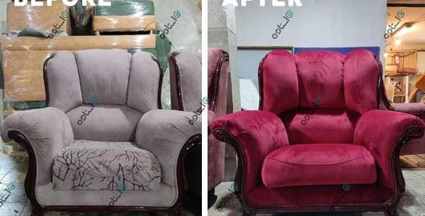 عکس مبل های تعمیر شده