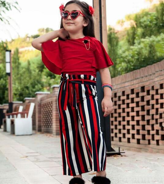 عکس دامن شلواری بچه گانه