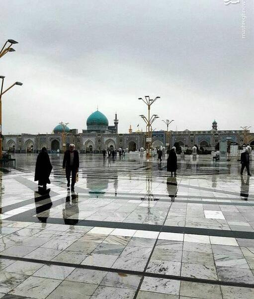 عکس بارانی مشهد