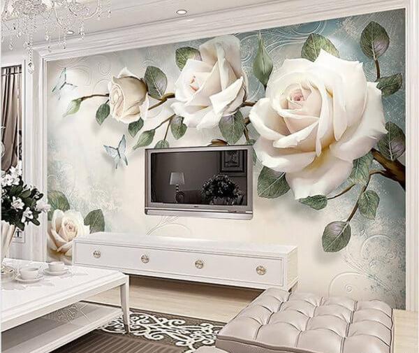 عکس کاغذ دیواری سه بعدی برای پشت تلویزیون