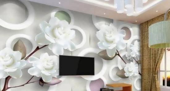 عکس کاغذ دیواری سه بعدی برای پشت تلویزیون