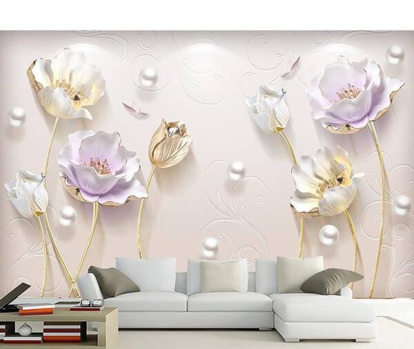 عکس کاغذ دیواری سه بعدی برای پشت تلویزیون