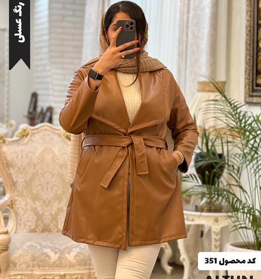 عکس پالتو چرم کوتاه