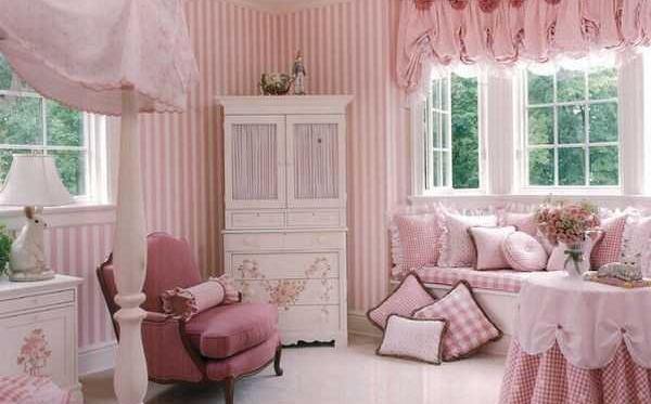 عکس اتاق دخترانه شیک صورتی