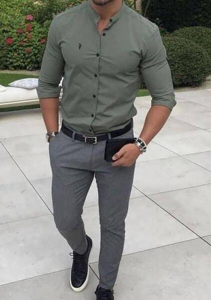 عکس لباس طوسی مردانه