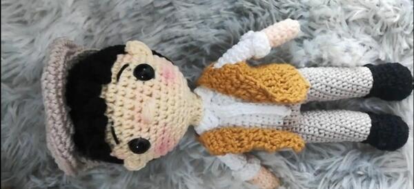 عکس بافت عروسک پسر