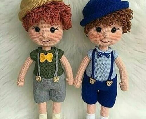عکس بافت عروسک پسر