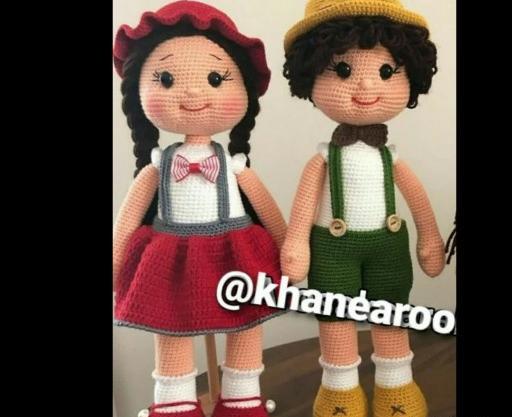 عکس بافت عروسک پسر