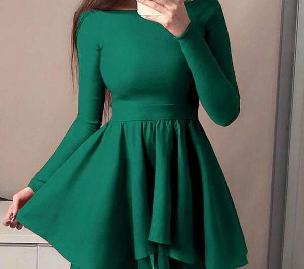 عکس پیراهن یقه قایقی