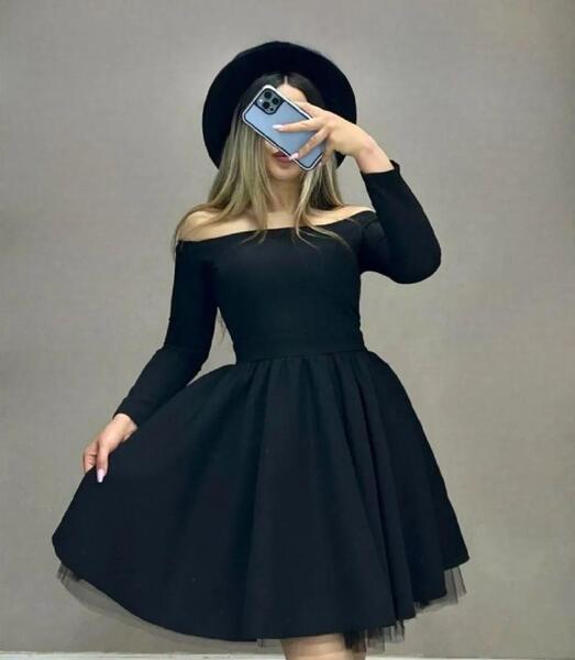 عکس پیراهن یقه قایقی