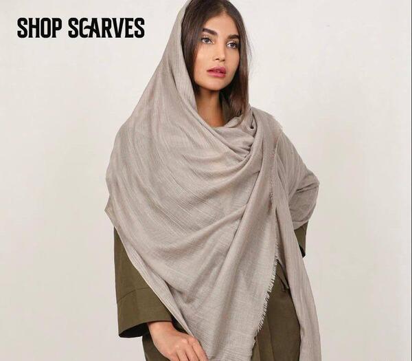 عکس شال نخی ساده