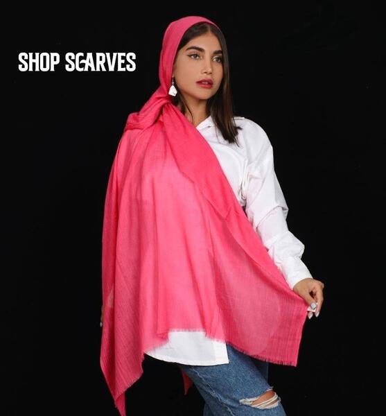 عکس شال نخی ساده