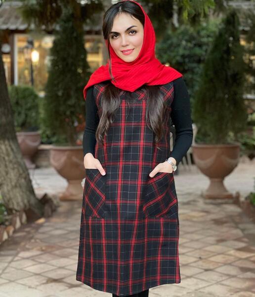 عکس مدل سارافون قرمز
