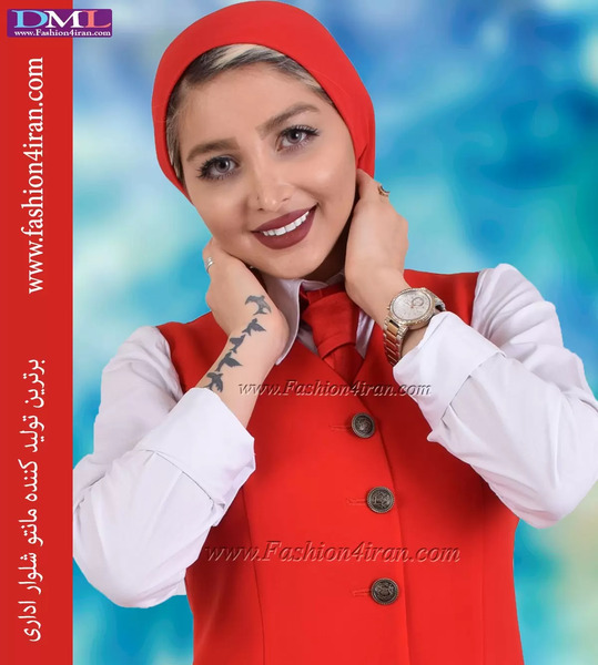 عکس مدل سارافون قرمز