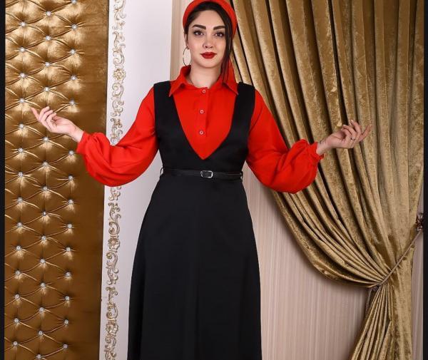 عکس مدل سارافون قرمز