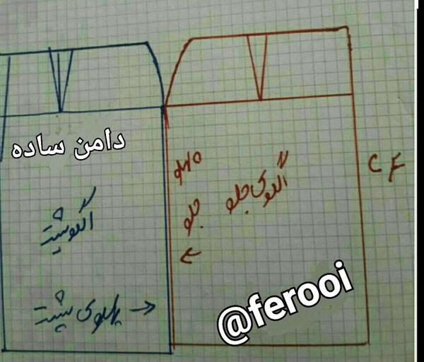 عکس الگوی دامن پیلی دار