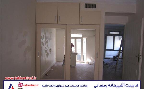 عکس کمد دیواری شیشه ای