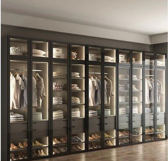 عکس کمد دیواری شیشه ای