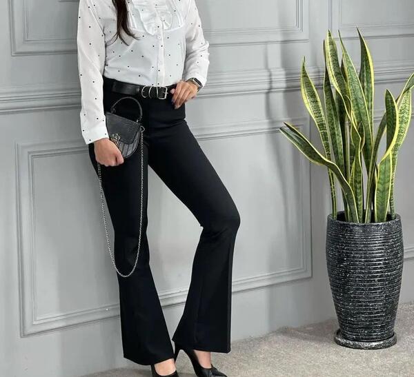عکس شلوار بوت کات پارچه ای