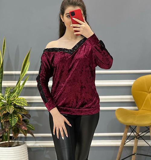 عکس بلوز پولکی مجلسی