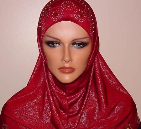 عکس مقنعه بافتنی
