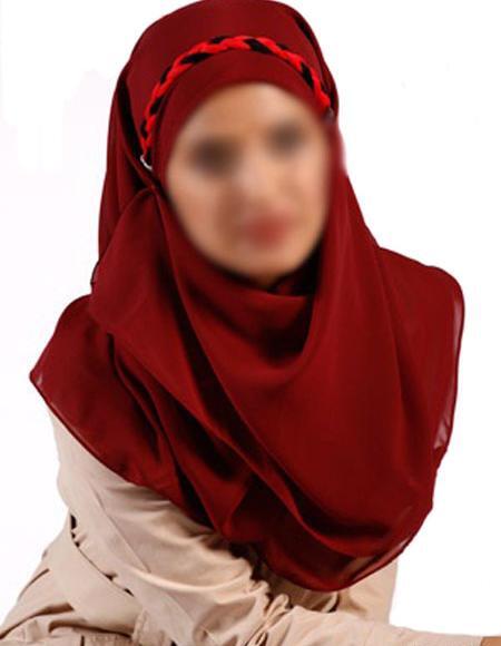 عکس مقنعه بافتنی