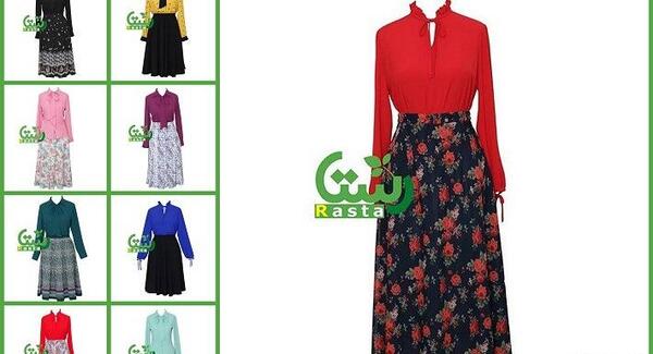عکس لباس بلوز دامن