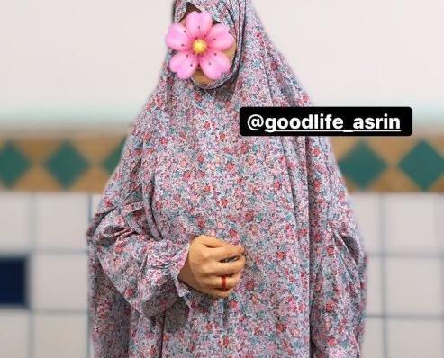 عکس چادر نماز گل گلی