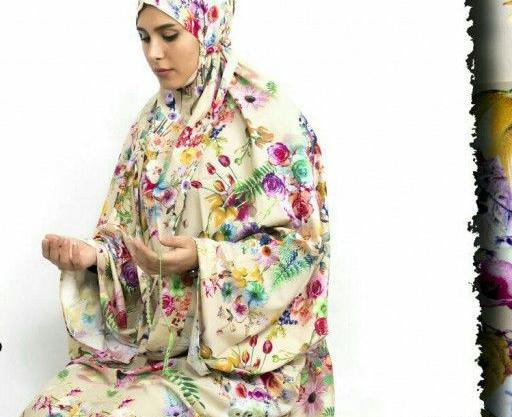 عکس چادر نماز گل گلی