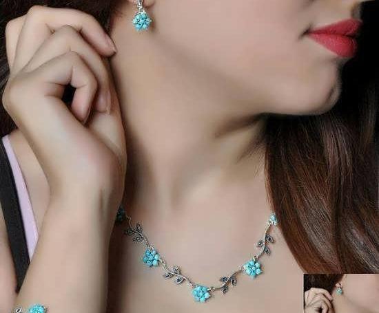 عکس گوشواره فیروزه