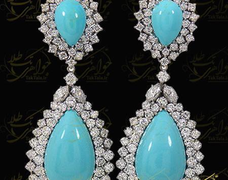 عکس گوشواره فیروزه