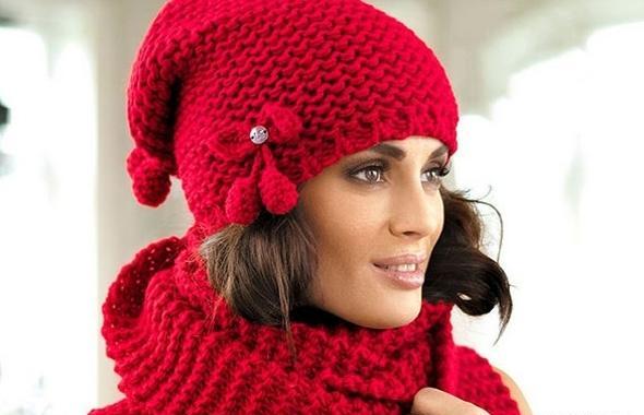 عکس شال و کلاه بافتنی