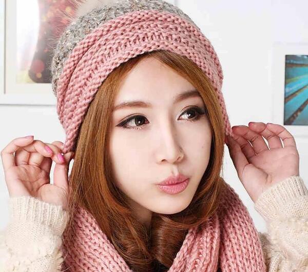 عکس شال و کلاه بافتنی