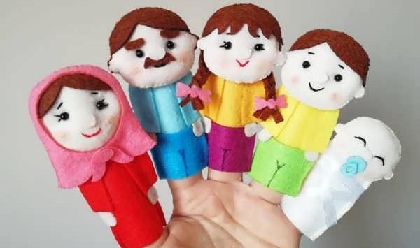 عکس عروسک انگشتی با نمد