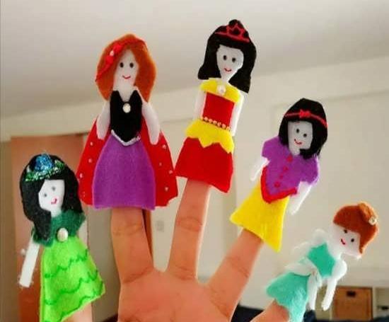 عکس عروسک انگشتی با نمد