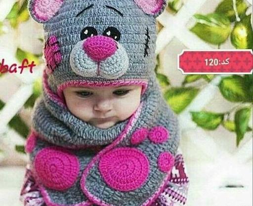عکس شال و کلاه دخترانه