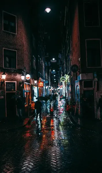 عکس غروب بارانی