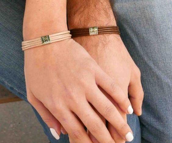 عکس دستبند چرم طلا دخترانه