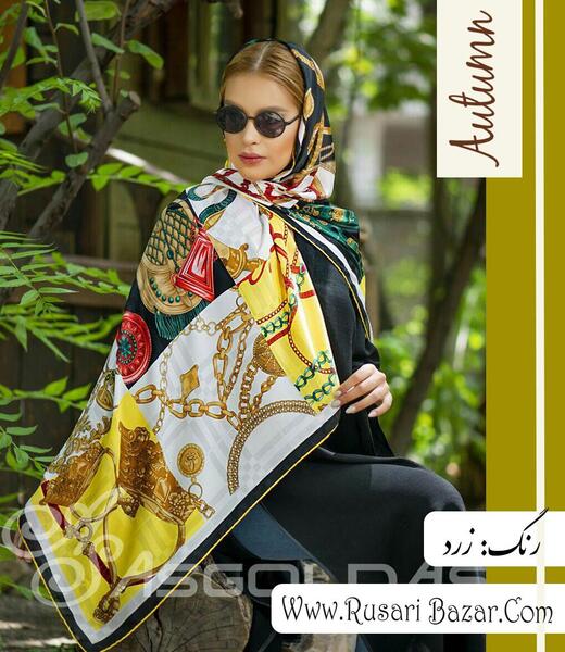 عکس روسری نخی مشکی