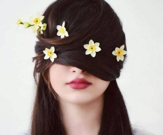 عکس باران و گل نرگس