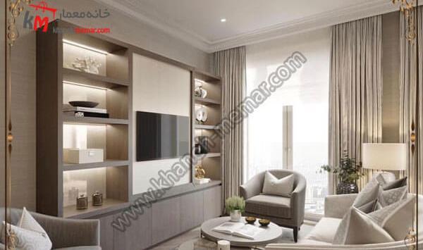 عکس کمد دیواری پذیرایی