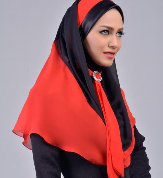 عکس از مقنعه کراواتی