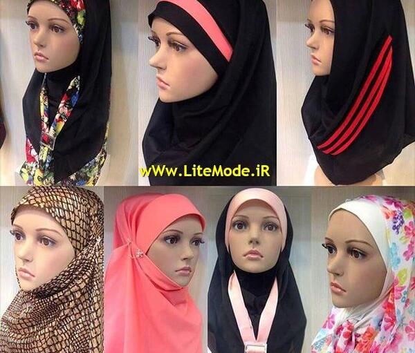 عکس از مقنعه کراواتی