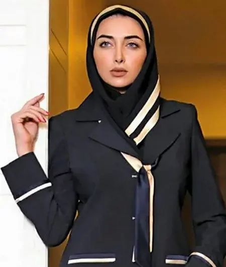 عکس از مقنعه کراواتی