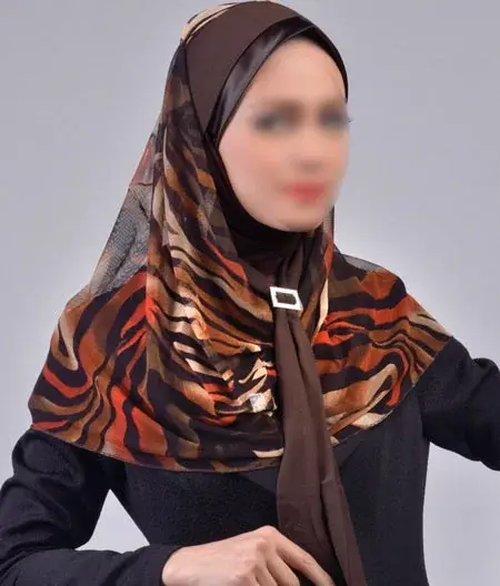 عکس از مقنعه کراواتی