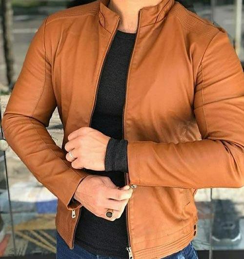 عکس کاپشن چرم پسرانه جدید